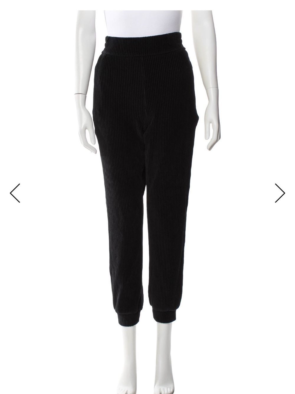 Me+Em Classic Black Ribbed Jogger Pants, NWT